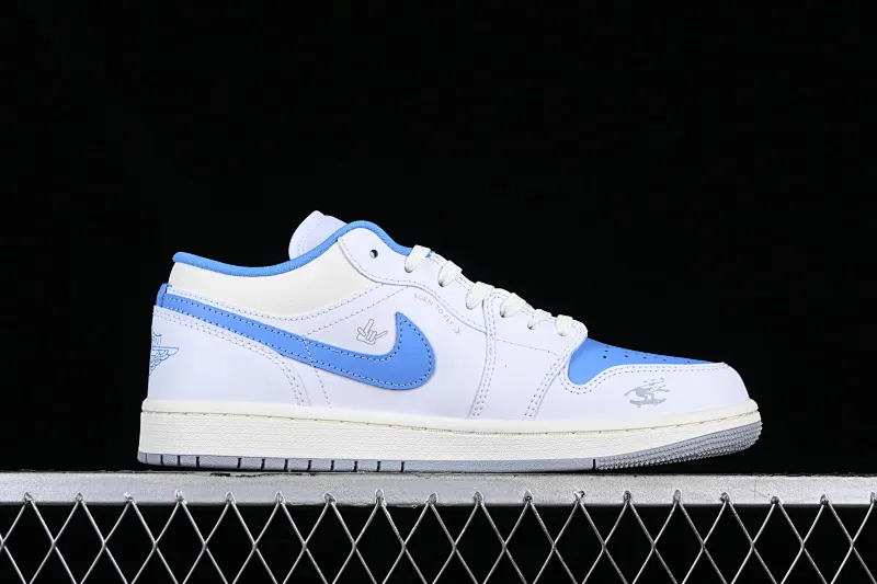 All categories Air Jordan Jordan series basketball shoes Air Jordan 1 Low G version pure original Air Jordan 1 Low "Born To Fly" AJ1 Joe 1 blue and white flame FJ7219-441